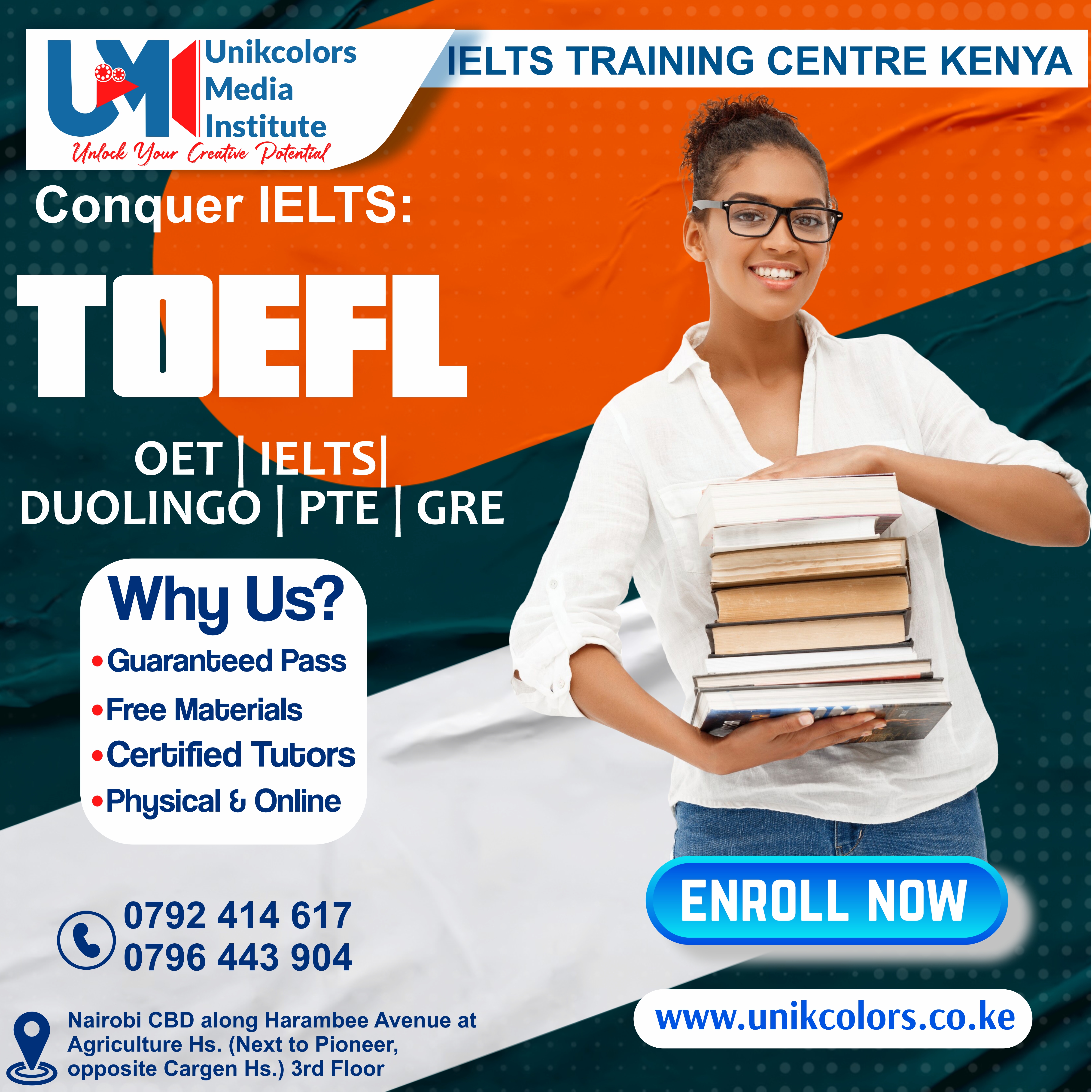 IELTS TRAINING CENTRE KENYA - IELTS PREPARATION | OET | TOEFL | PTE | GRE | DUOLINGO